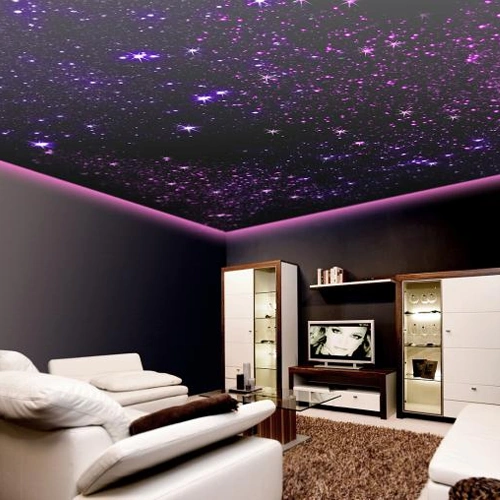 LED Zvaigžņotā debess komplekts, saunām, bērnu istabām, vanas istabām, 12 gaismekļi, RGB, IP54, 70°, zelts korpuss