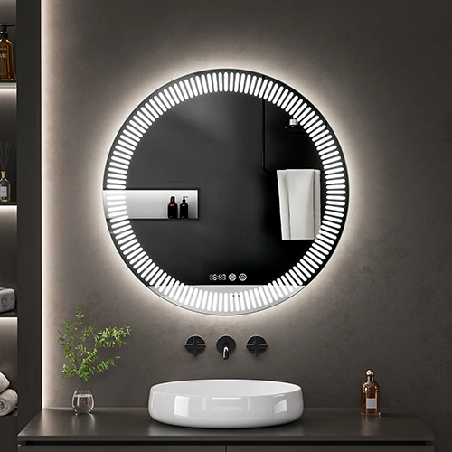 LED spogulis ar apsildes funkciju STELLARA, Ø 80 cm, 2700-6500K, 26W, 2904Lm, IP44