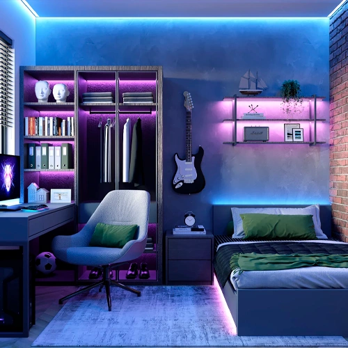 LED лента COB, RGB, IP66, 24V, 14W/m, 742Lm/m