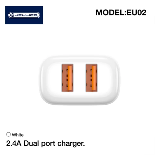 Fast charging power adapter with 2 x USB and Lightning cable