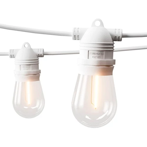 LED āra dārza 100m virtene dārzam un terasēm E27 spuldzēm