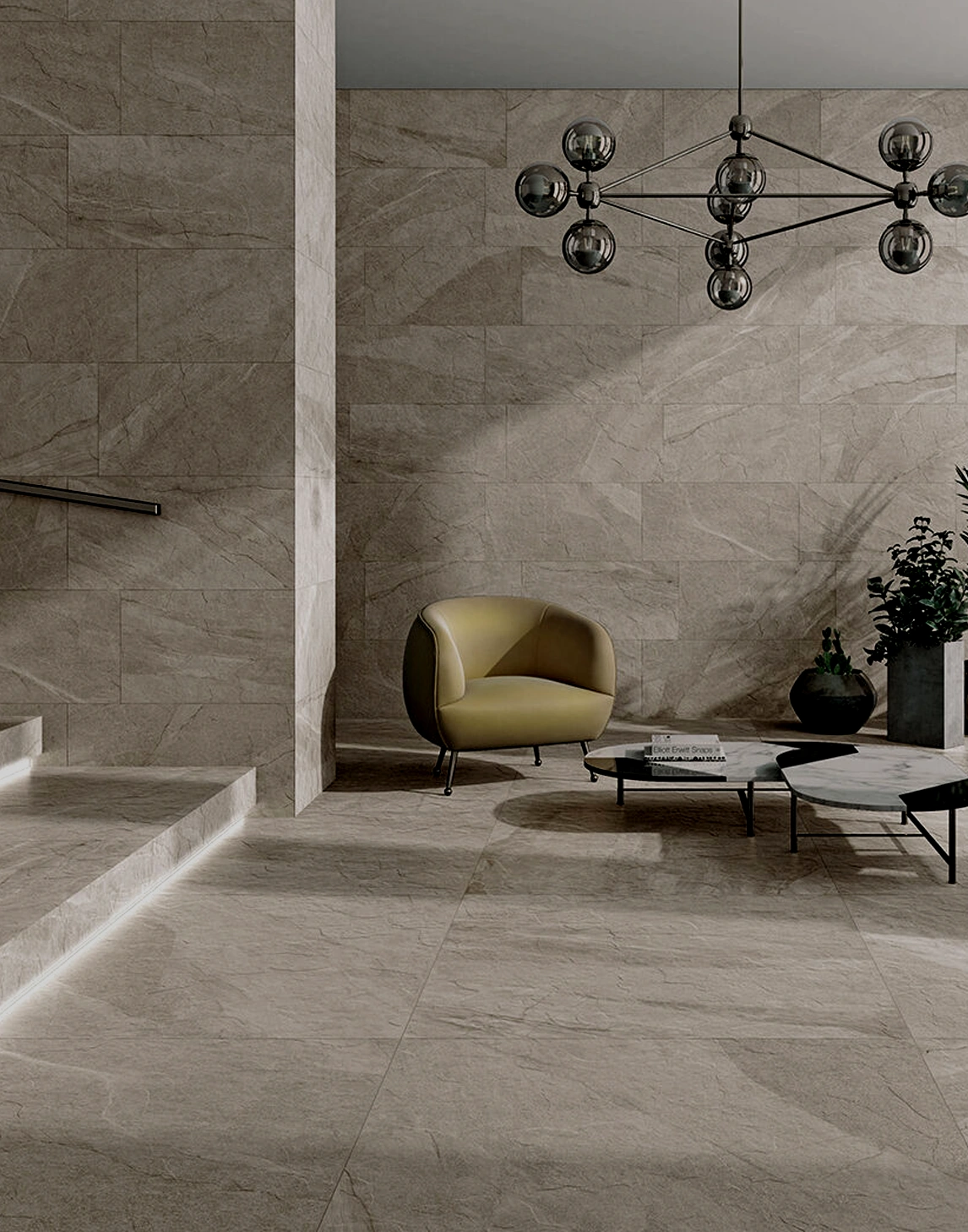 Matte tiles PRIS HALLEY SILVER, 60x120 cm, US