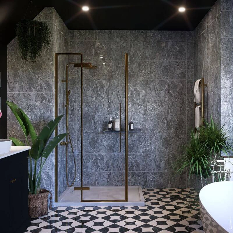Matte tiles DIAN NERO, 60x60 cm, AM