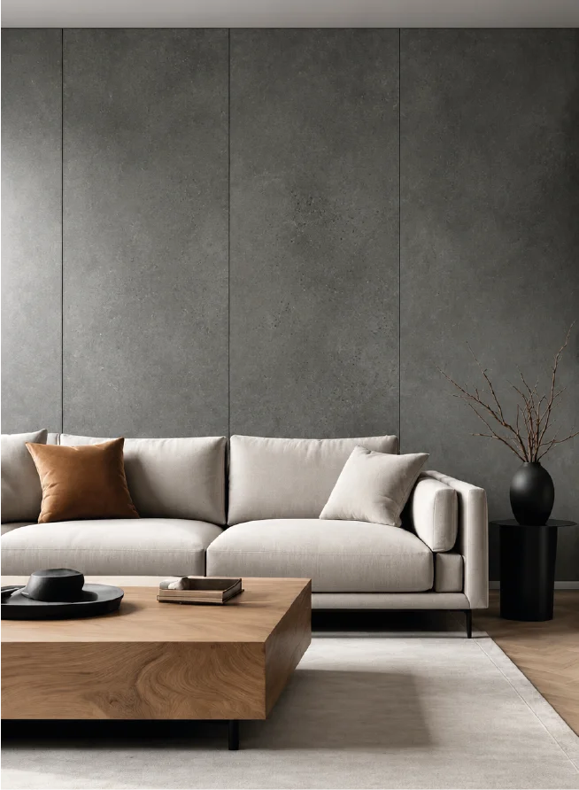 Premium klases SPC ūdensizturīgs matēts sienas panelis NOVA DARK , 2800 × 1200 × 4 mm