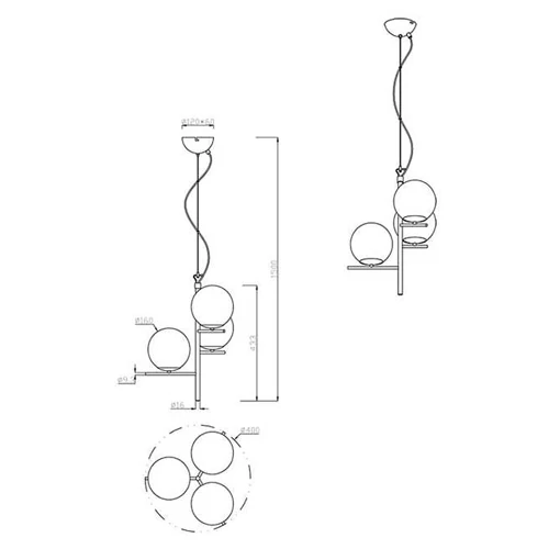 Piekaramā lampa PURE