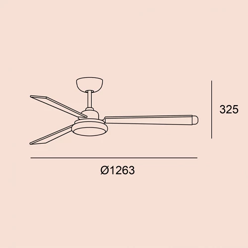 Griestu gaismeklis ar ventilatoru CALIMA, max 15.8W, Tunable white