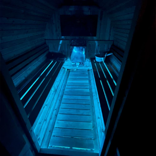 LED Lente saunai un pirtij 2835, RGB, IP68, 24V, 14W