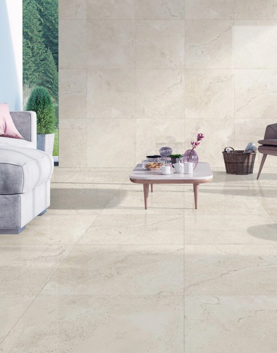 Matētas (sugar) flīzes MAXIM BEIGE, 60x120 cm, EG