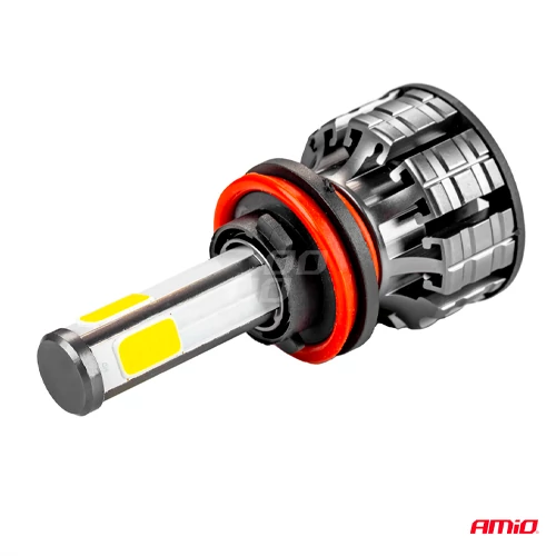 LED spuldzes H8/H9/H11, 38W, 6500K, 12-24V, COB sērija