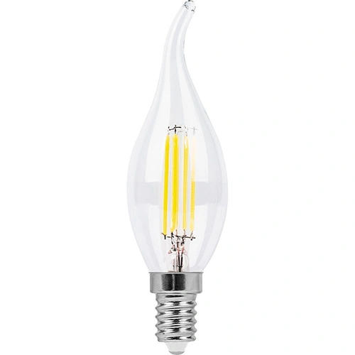 LED Filamenta spuldze E14, C35T, 6W, 840lm, 3000K, 360°