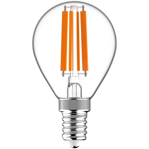 LED spuldze E14, G45, 6.5W, 806lm, 2700K, filament