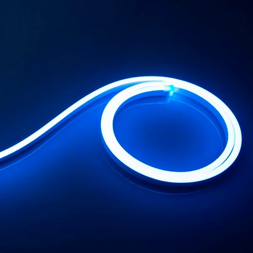 LED Neona lente 12V, zila, IP67, 5m, 6x12mm, NEON FLEX