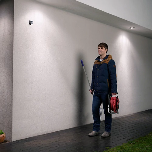 Infrasarkanais PIR kustības sensors 110°, 12m, IP44