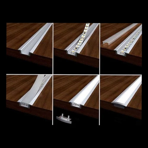 Anodized aluminum profile for 1-2 rows of LED strip HB-30.3X9.8W