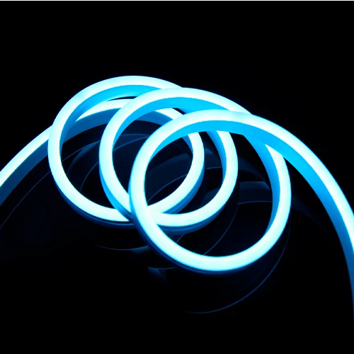 LED Неоновая лента 12V, холодный синий, IP67, 5m, 6x12mm, NEON FLEX