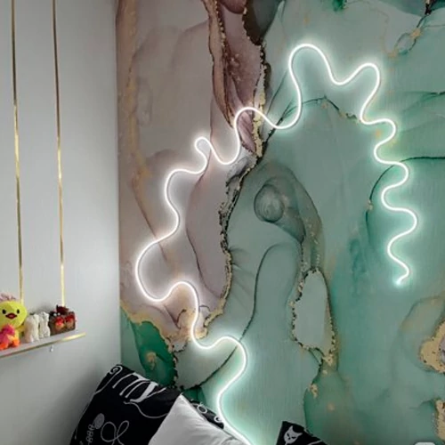 LED Neona lente 12V, 4000K, IP67, 5m, 6x12mm, NEON FLEX