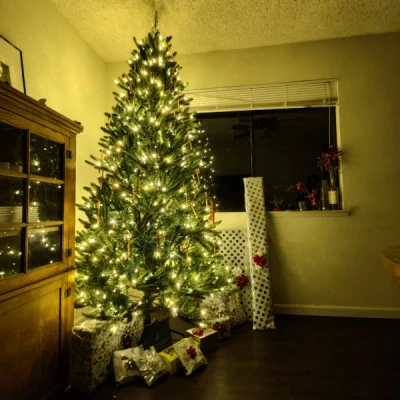 LED Ziemassvētku virtene 16m, silti balta, 220V, IP44, 200 LED