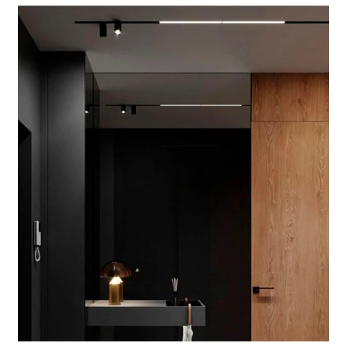 LED Magnētiskais lineārais sliežu gaismeklis 40W, 3000K, 1200 mm, 48V