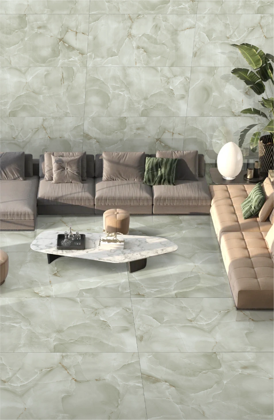 Glancētas flīzes ONICE SMERALDO IMPERIALE, 60x120cm, SC