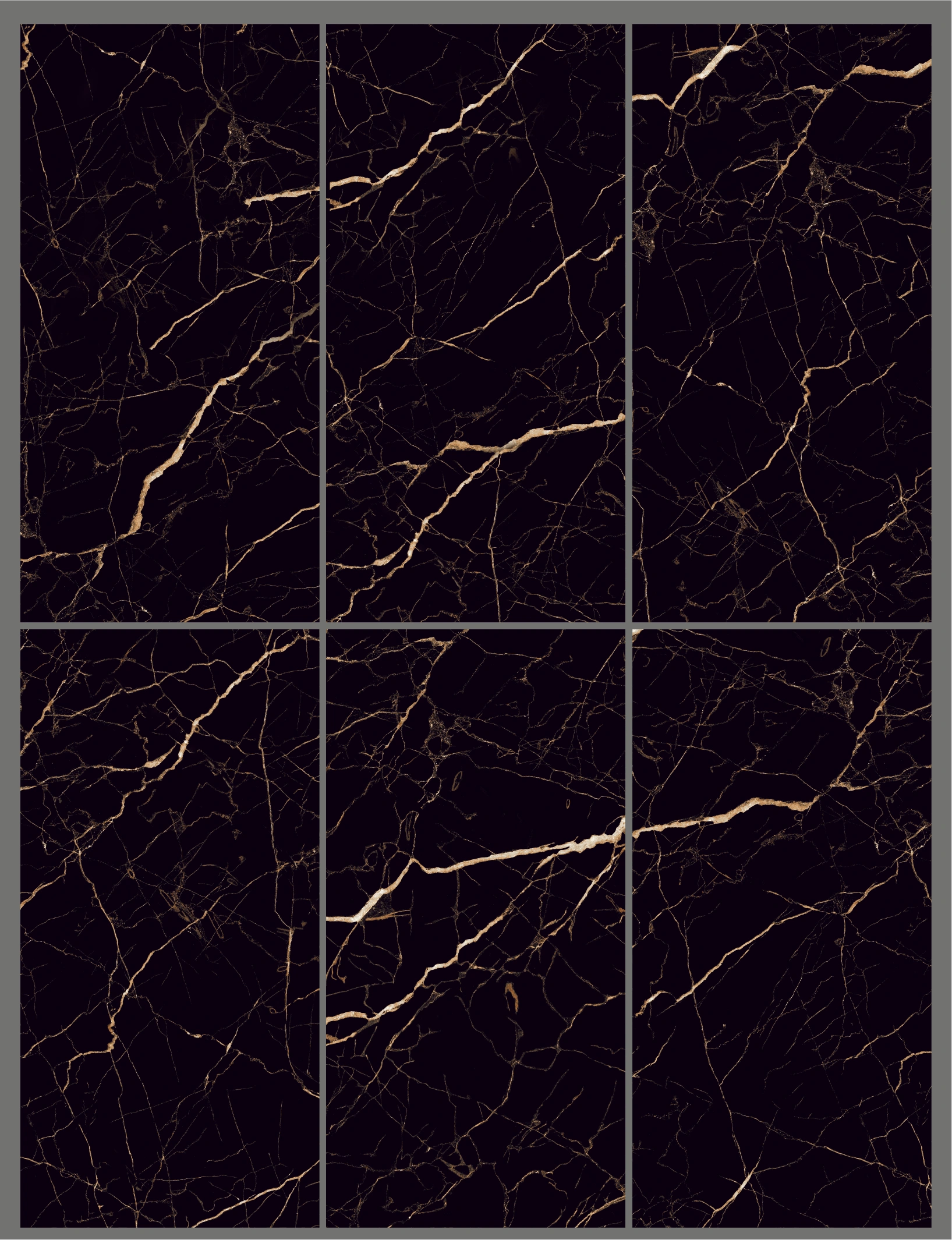Glancētas flīzes NERO DI PALAZZO HIGH-GLOSSY, 60x120cm, SC