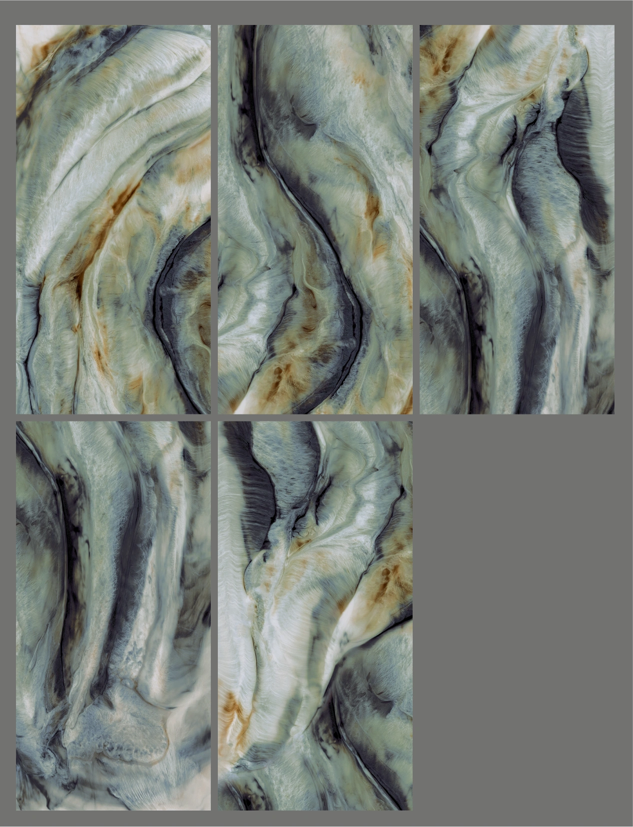 Glancētas flīzes ONICE LAGUNA LUMINOSA HIGH-GLOSSY, 60x120cm, SC