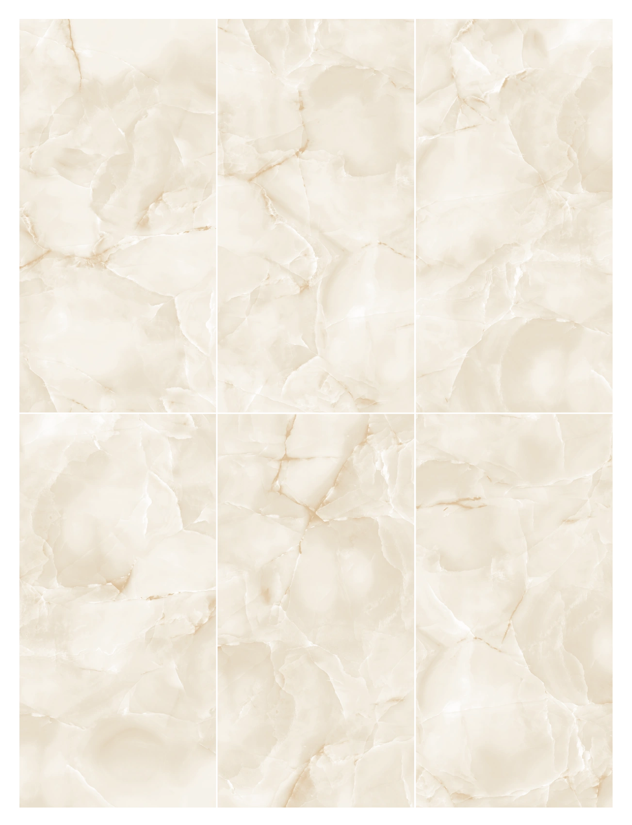Glancētas flīzes ONICE CREMA IMPERIALE, 60x120cm, SC