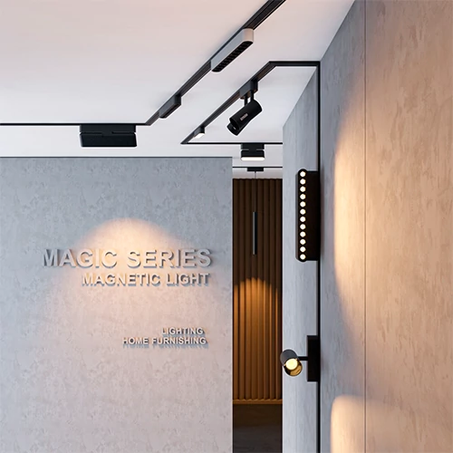 SLIM Магнитный рельсовый светильник 4000K, 10W, TRACK LIGHT 48V