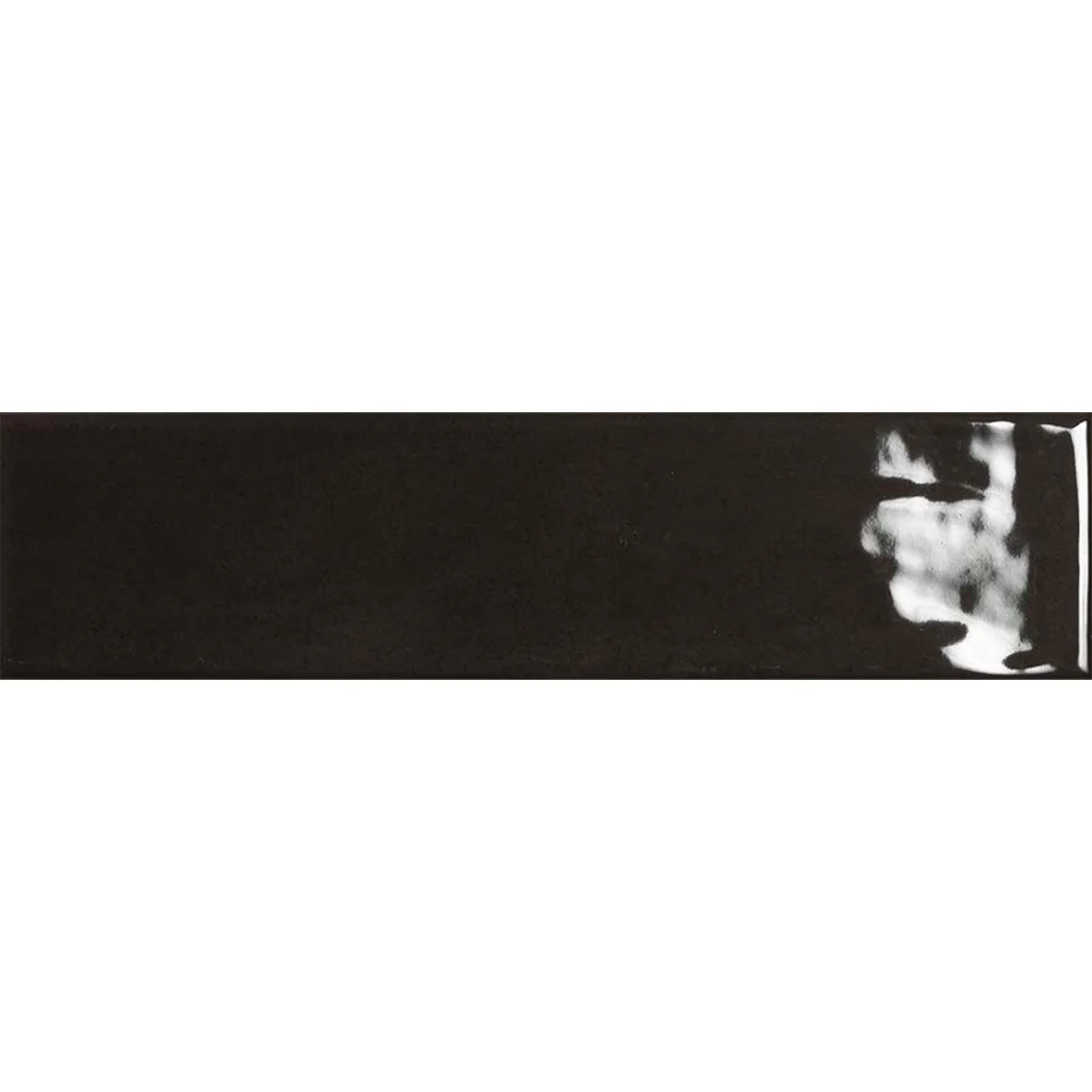 Glossy wall metro tiles HARLEQUIN NERO, 7x28 cm, EC