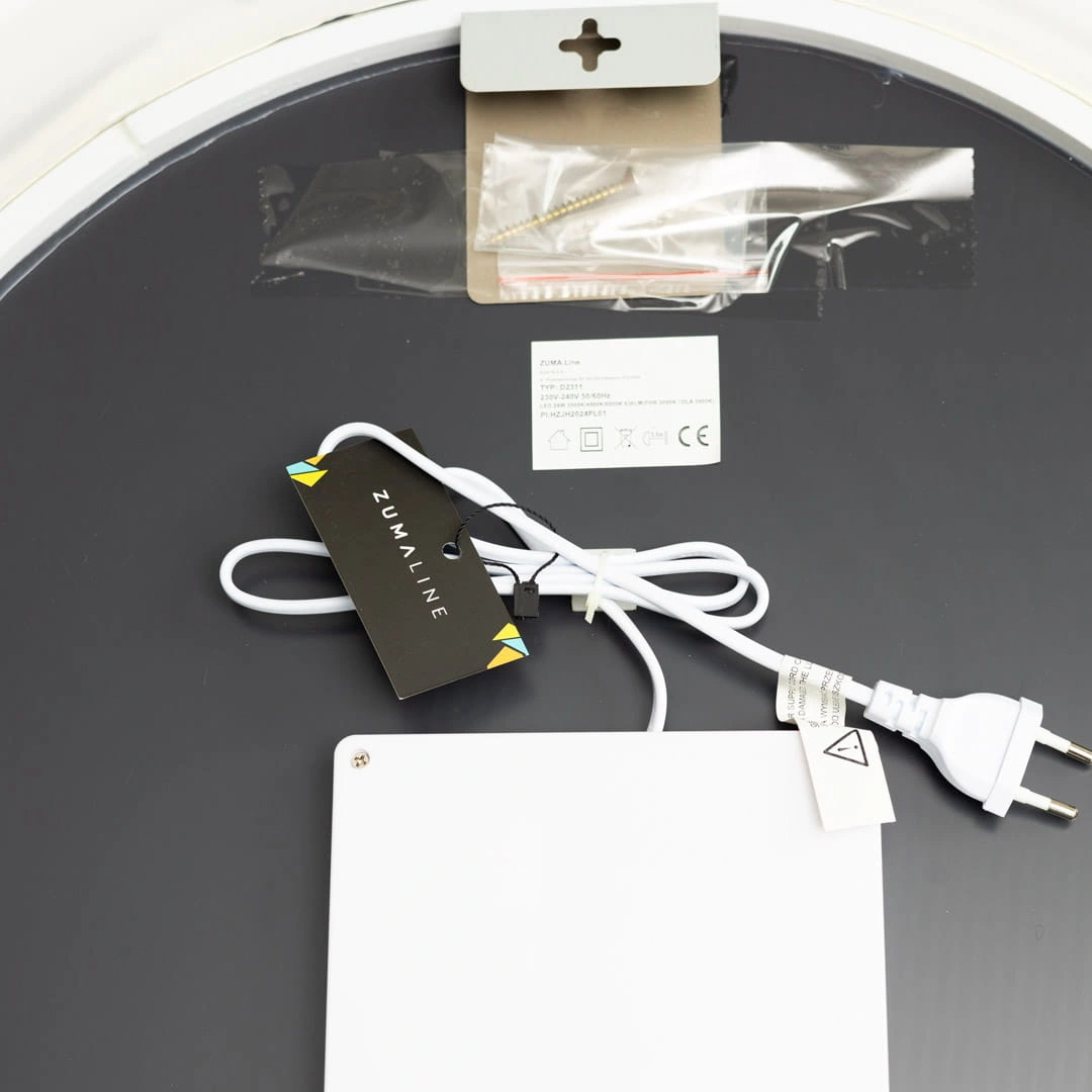 Mirror with LED lighting Ø 60 cm, 24W, 3CCT