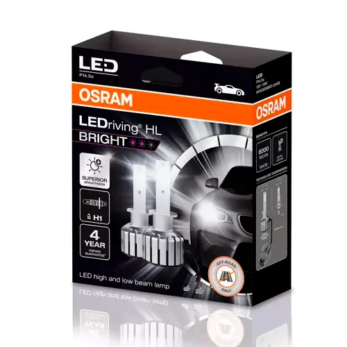 LED лампы H1, 13W, 6000K, 12V, серия LEDriving HL BRIGHT