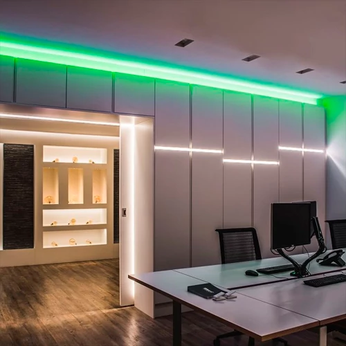 LED Neona lente 12V, zaļa, IP67, 5m, 6x12mm, NEON FLEX