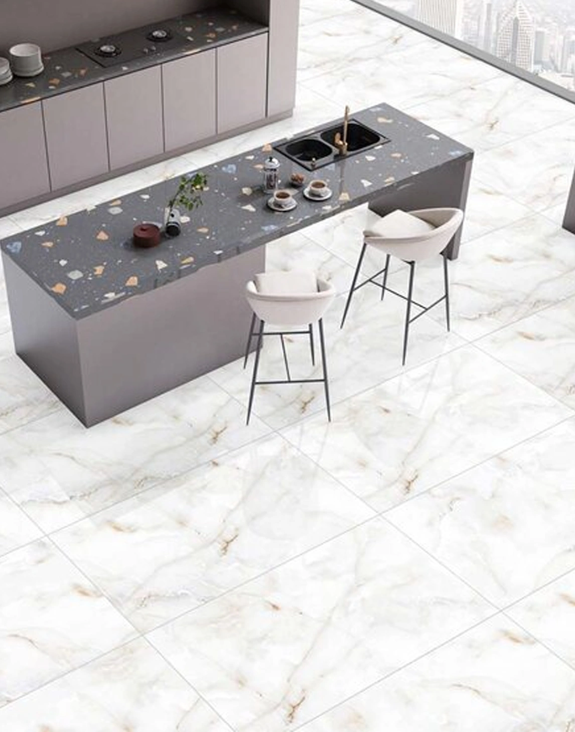 Glancētas flīzes IMPERIA GOLD, 60x120 cm, EG