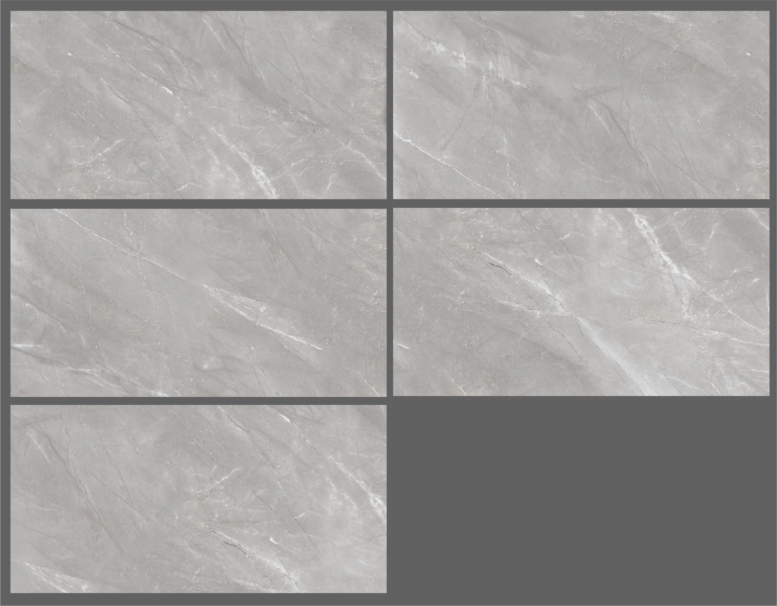 Matte tiles VENEZIA GREY, 60x120 cm, DE