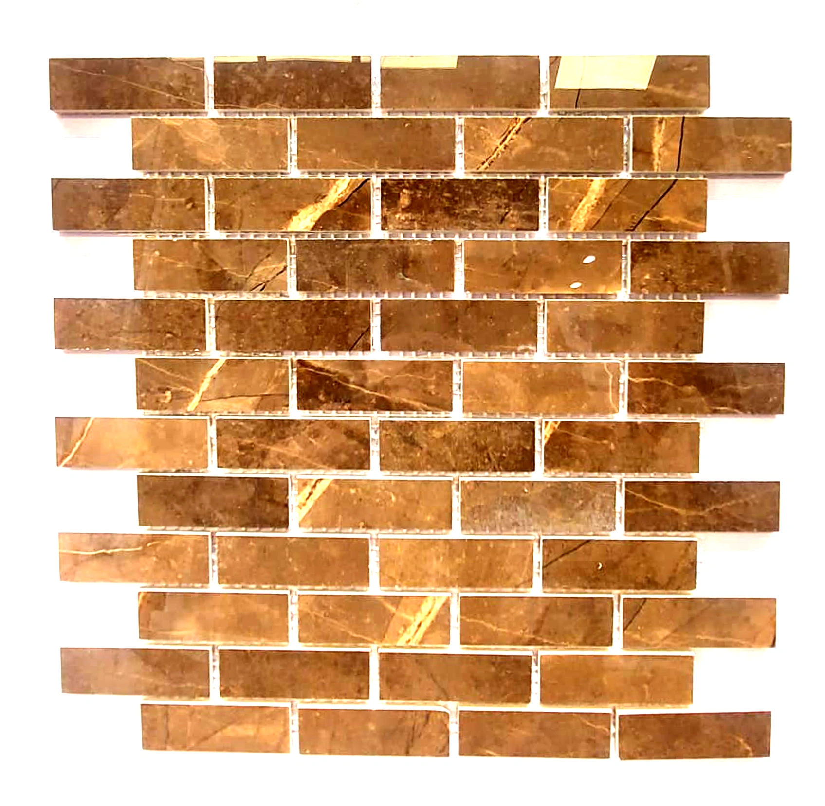 Glancēta akmens mozaīka, 30x30 cm, NEO ARMANY BROWN