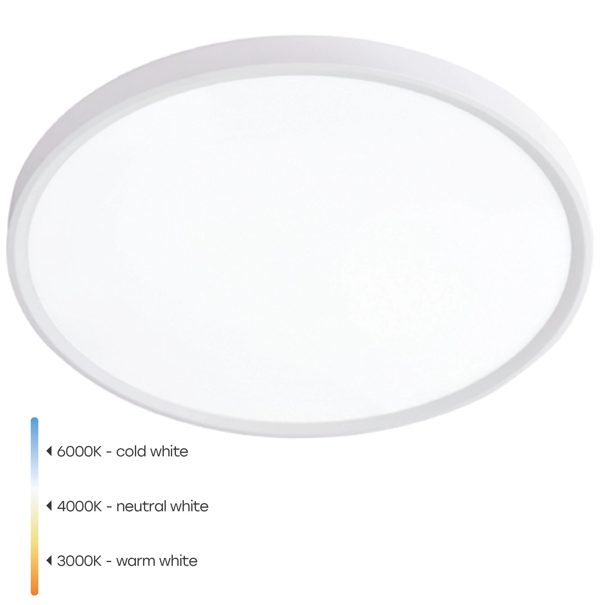 LED Ūdensizturīgs gaismeklis 32W, 3CCT, 3840Lm, IP44, Ø 400 x 25 mm