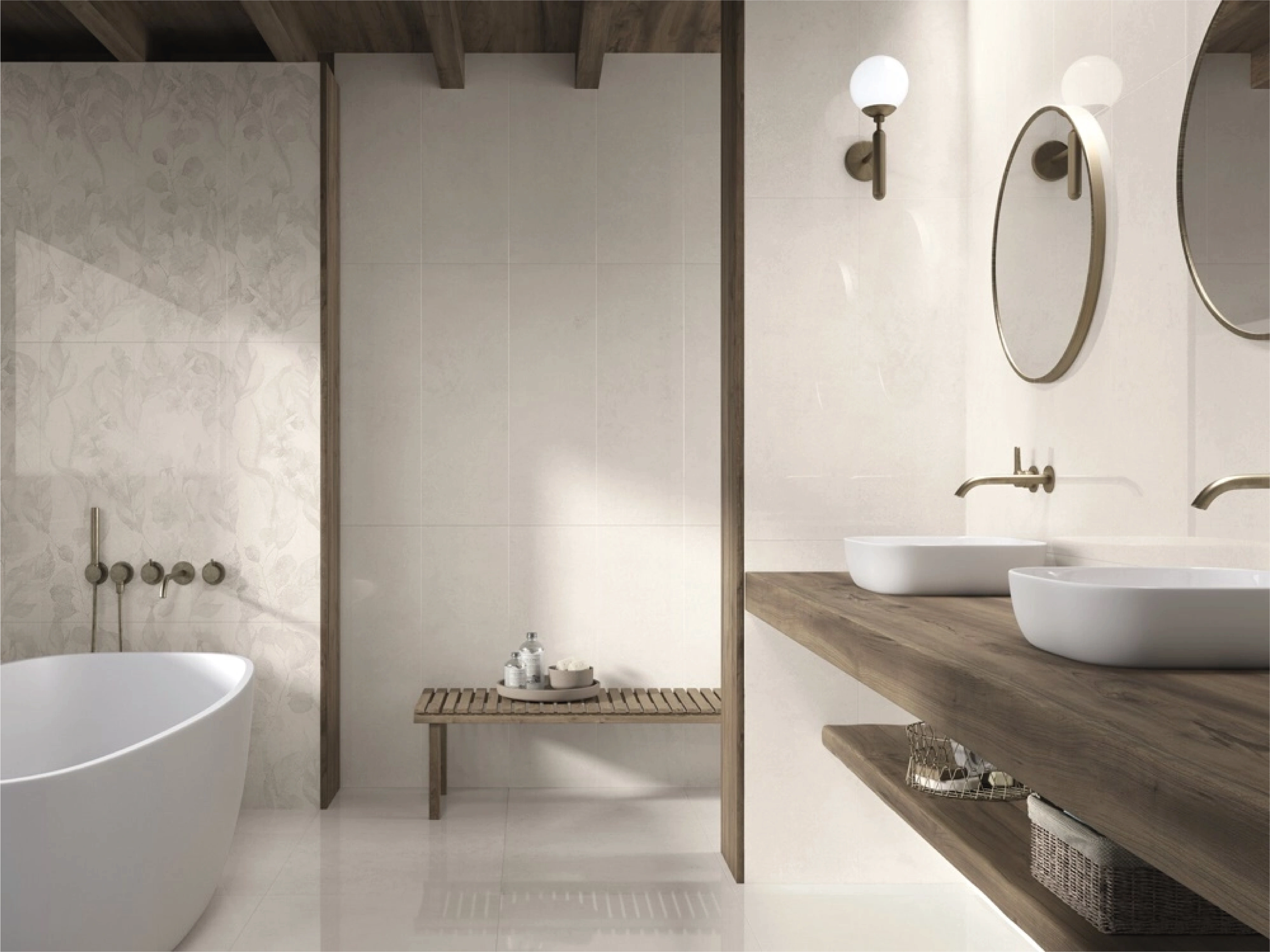Matte tiles STONY WHITE RECT, 60x60 cm, APE